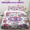 Cute animals surfing Pattern Bedding,Quilt Set Quilt Cover Pillowcase Home Birthday Gift (1*duvet cover+2*pillowcase,without core)