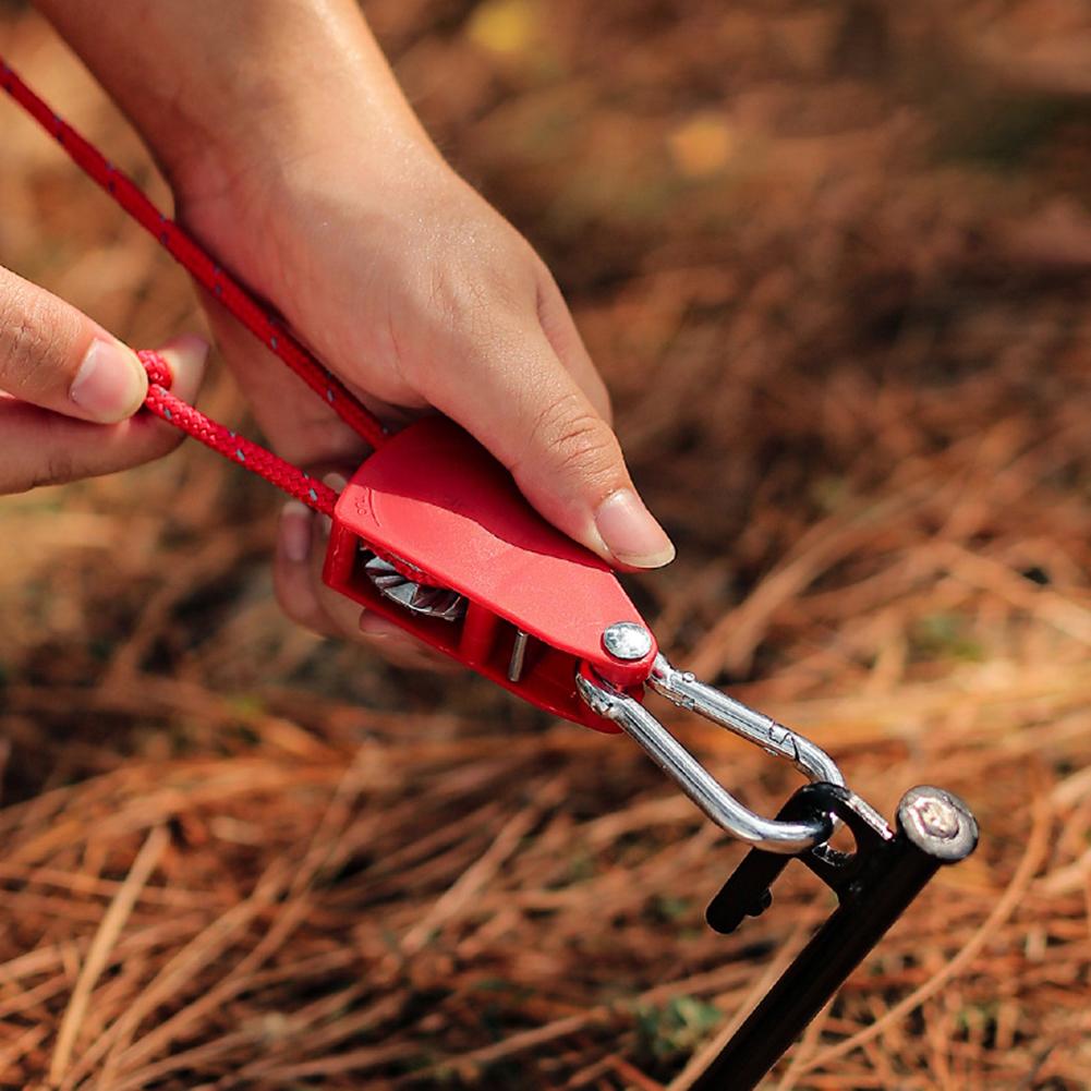 4M Кемпинговая палатка Крепежная веревка Регулируемый парашютный нейлоновый шнур Тентовый трос Трещотка Вешалка Блок Крюк Стяжной ремень