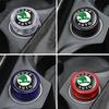 Крышка прикуривателя автомобиля Пылезащитный колпачок с логотипом Superb 3 Fabia 1 2 Kamiq Kodiaq Karoq Octavia Citigo Yeti Rapid Scala JA5