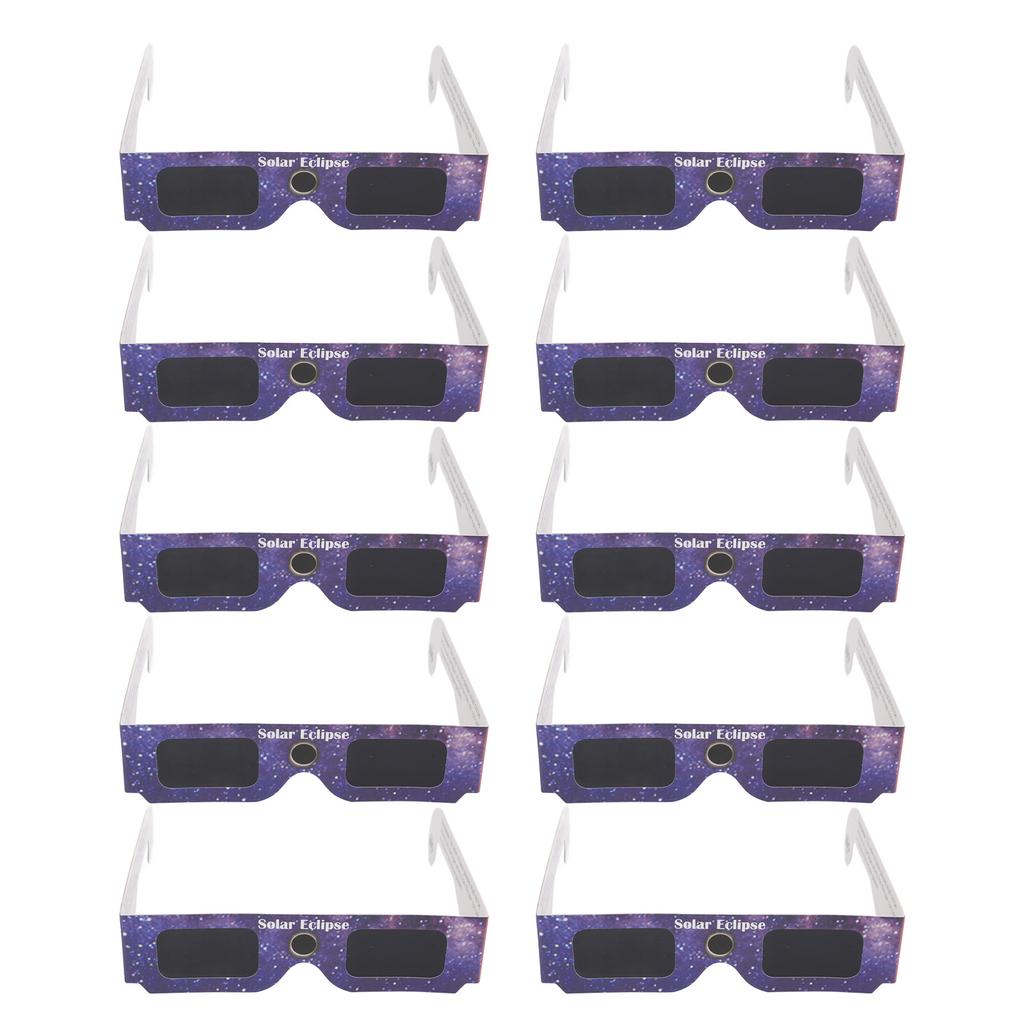 10 шт. очки для наблюдения за солнечным затмением бумажные очки для наблюдения за солнечным затмением безопасные оттенки для прямого солнца