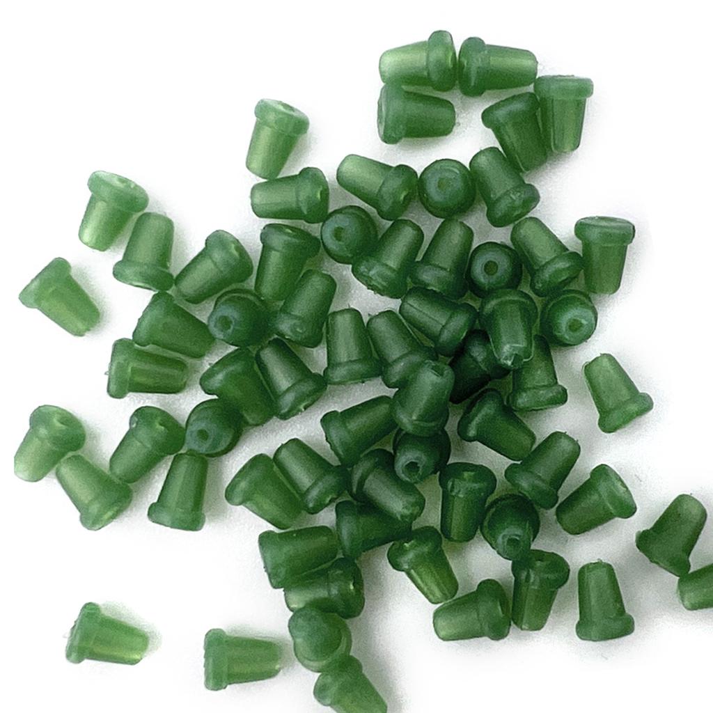 50pcs Fishing Accessories Hook Stop Beads Hair Rig Bait Screws Swivel Rings Stoppers For Carp Terminal Tackle Fixator