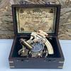 Marine Sextant 12.5cm Marine Astrolabe Ship Sextant Compass With Box
