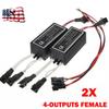 2 шт. Запасной инверторный балласт для комплектов CCFL ангельских глазок и гало-колец, 4 выхода, female