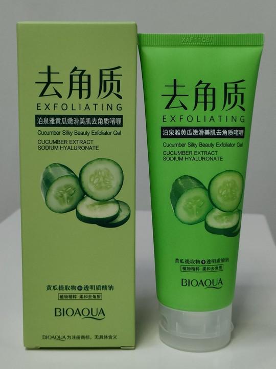 Огуречный гладкий отшелушивающий гель Глубоко очищающий эксфолиатор для удаления мертвых клеток кожи Осветляющий уход за кожей