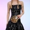 2025 Ladies Fashion Evening Clutch Bag Heart Shape Acrylic Leopard Print Luxury Handbag Shoulder Bag Women Wrist Bag