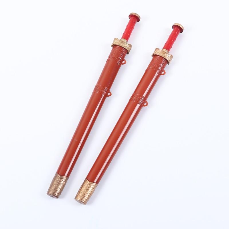 2 шт., милые креативные канцелярские принадлежности, гелевая ручка-меч, черная, 0,38 мм, школьные и офисные принадлежности