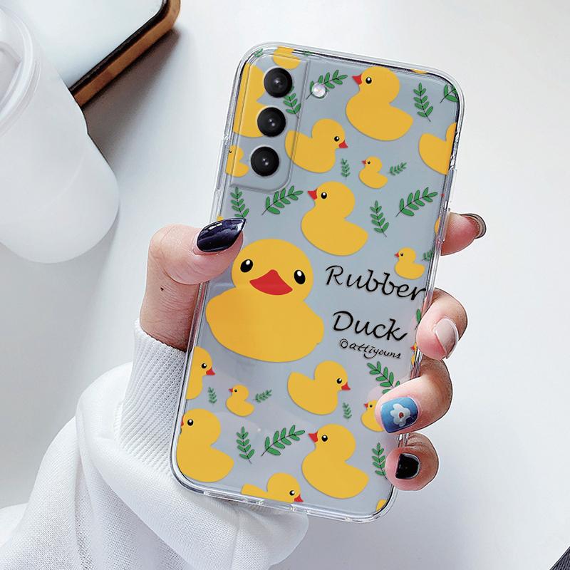 Case For Samsung Galaxy S23 S 23 Plus S23 Ultra S26 + Phone Cover Soft Shockproof Bumper Silicone Fundas Coque Cute Paint Clear