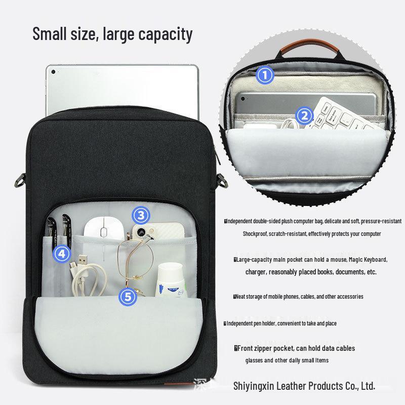 Минималистичная сумка-мессенджер для планшета iPad 13/11" - Сумка через плечо