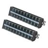Pair 660V 100A Dual Rows Wire Terminal Block Screw Barrier Strip for Power Distribution Systems T10010