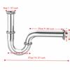 Slip Joint Extension Sink Drain Pipe G1-1/4in Size Sink Waste Trap  Wall Connection