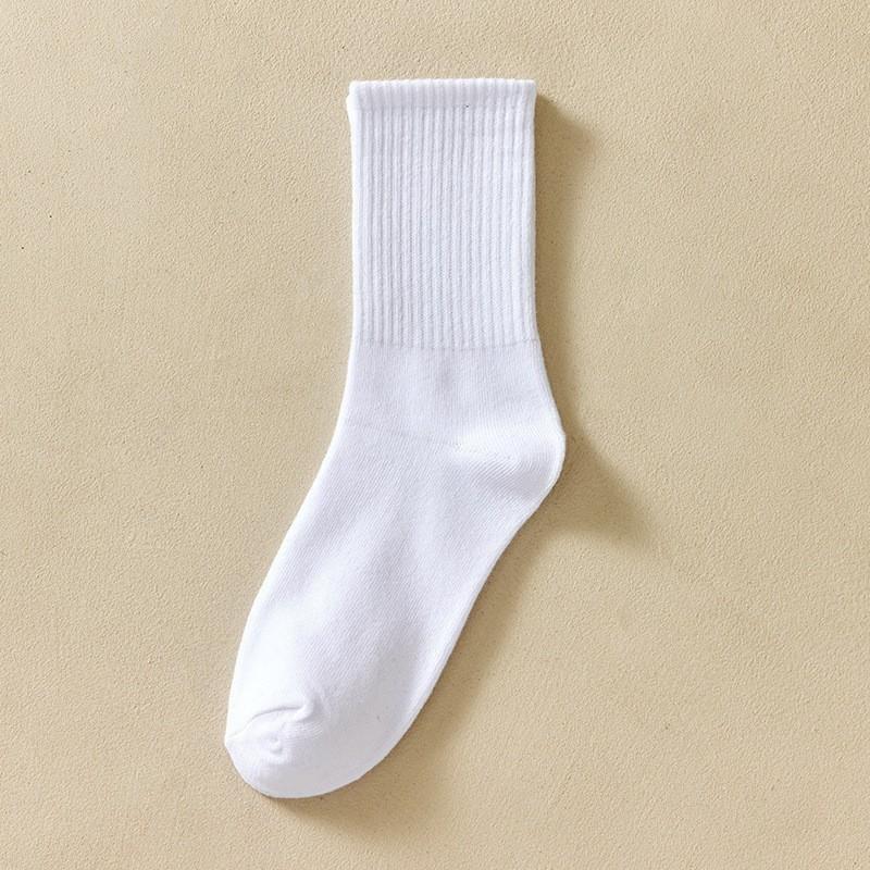 Male Spring and Summer Stripe Two Bar College Style Leisure Sports Tube Socks
