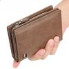 2024 New PU Leather Men Wallets High Quality Zipper Short Desigh Card Holder Male Purse Vintage Coin Holder Men Wallets