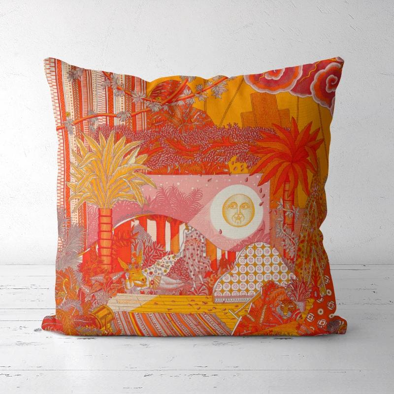 Наволочка с принтом для дропшиппинга, декоративные наволочки, высококачественная, королевская, высококачественная, толстая, дизайн в европейском стиле, богатый итальянский дизайн, 1-27#