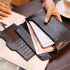 Aliwood Genuine Leather Women's Wallet Clutch Bag Large Capacity Ultra-Thin Fashion Simple Long Wallets Phone Bag Purse