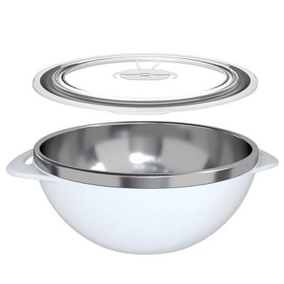 Сервировочная миска Buzz из нержавеющей стали + изоляционная крышка, разноцветные, 1 комплект, популярные корейские товары для родителей