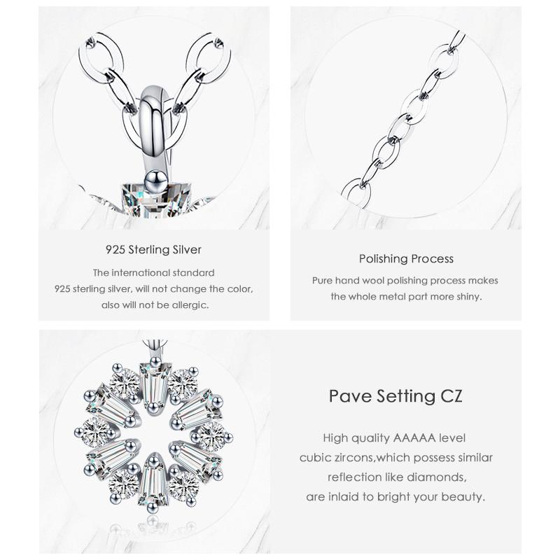 MODIAN Ожерелье с подвеской из стерлингового серебра 925 пробы для женщин, ювелирные изделия, рождественские подарки для девочек