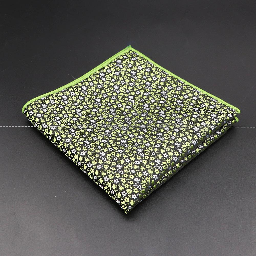 High Quality Men Handkerchief Red Blue Rose Floral Constellation Designed Wave Lines 26cm Width Tuxedo Suit Shirt Pocket Square