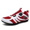 Cycling Shoes Unlocked Rubber Sole Rotating Button Men and Women Couple Low-top Mesh Cloth Cycling Shoes