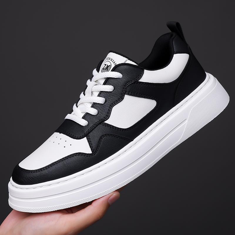 Fashion New Arrival Men Vulcanize Shoe Soft Leather Sneakers Personality Male Skateboard Footwear Versatile Tenis Masculino Casual Shoes