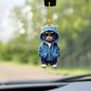 2D Cat Pendant Hanging Ornament with Lanyard Easy To Hang Decorative Car Rearview Mirror Pendant Acrylic Decoration