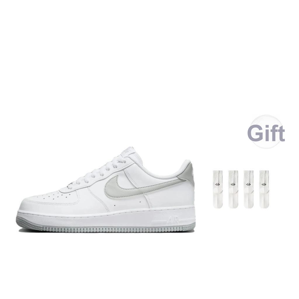 Nike Air Force 1 07 Белые светло-дымчатые мужские кроссовки FJ4146-100