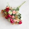 1 Bouquet Artificial Plastic Rose Flower Plant Home Office Shop Decoration