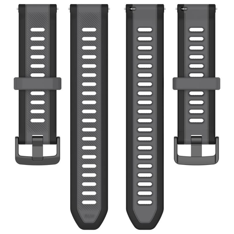 Официальный силиконовый ремешок 18 мм 20 мм 22 мм для Garmin Forerunner 55 165 965 265 645 Music Мягкий браслет-ремень для Gramin Venu 3S