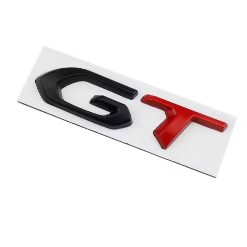 3D Metal GT Logo Letters Car Trunk Emblem Badge For Kia Peugeot 408 508 5008 208 2008 308 T9 3008 GT Sticker Decal Accessories pgncs50