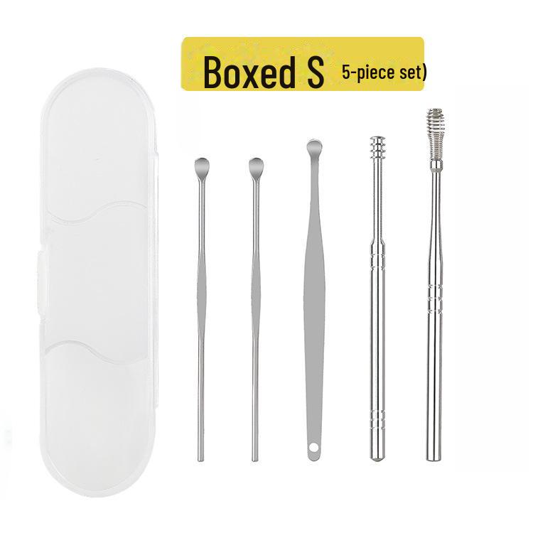 «Набор из 6 спиральных инструментов для чистки ушей для взрослых — портативный набор для чистки ушей»