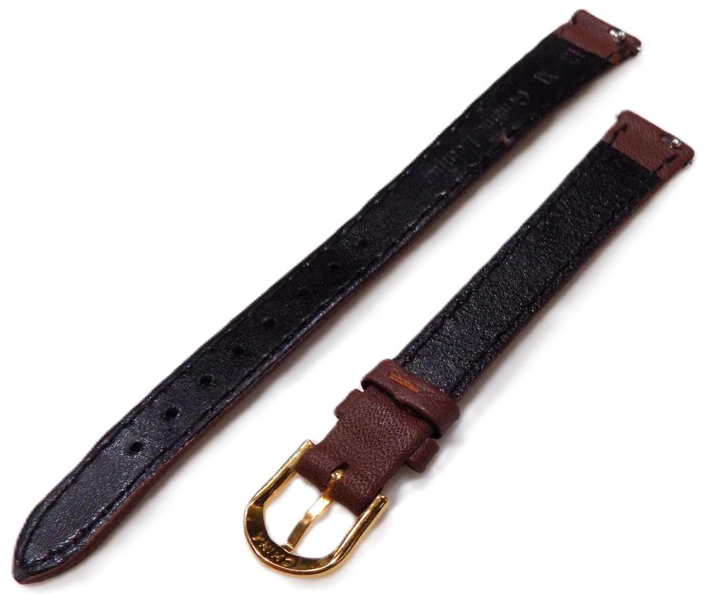 Ремешок для часов Timex 13 мм из натуральной телячьей кожи коричневого цвета, 8,25 дюйма, удлиненная пряжка золотистого тона