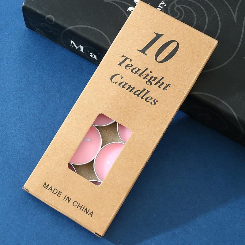 10 шт. Круглые алюминиевые чайные свечи Свечи для исповеди Свечи для заваривания чая Сохранение тепла Маленькие свечи Бездымные и без запаха свечи