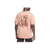 Nike Graphic Print Crew Neck Straight Cut Short Sleeve T-Shirt Men Tops Pink DR7757-824