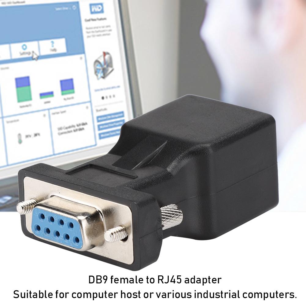 2 шт. Толстый сплав DB9 Female на RJ45 Аналоговый 720 1080I 1080P Адаптер-Коннектор для Компьютеров