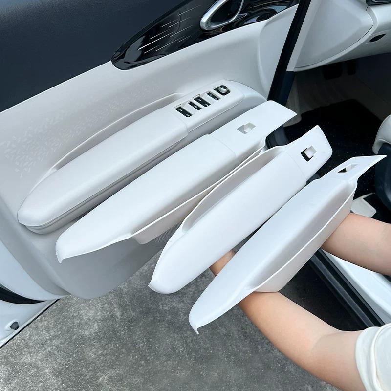 Для Geely EX2/Xingyuan 2026 TPE Панель Защиты Подлокотника Двери Антигрязевая Защитная Крышка Аксессуары для Модификации Салона Автомобиля