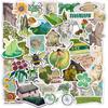 50Pcs/Set Renaissance . Retro Green Art Stickers DIY Fashion Waterproof Doodle Decals Stickers