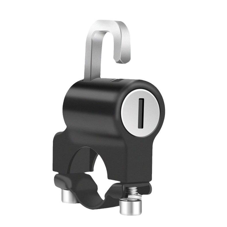 Универсальный электрический замок для шлема с крючком для ключей для безопасности мотоцикла