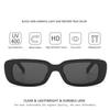 Compact Rectangle Sunglasses Female Oval Retro Brand Design Square Sun Eyeglasses For Female Shades Women Eyewear Anti-glare UV400