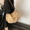 Retro Matte Suede Tote Bag Women's Bag Autumn and Winter New Large-capacity Commuter Bag Underarm Bag Shoulder Bag