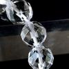 64-faceted Crystal Bracelet, 10mm, Power Stone, Natural Stone, April Birthstone, Women's, Men's, Prayer Beads, Accessories, Inner Diameter: Approx.
