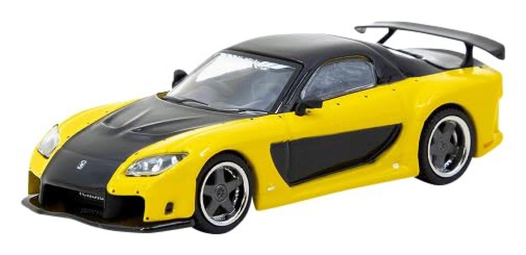 TARMACWORKS Mazda VeilSide Fortune7 Готовая модель 1/64 RX-7 Желтый/Черный T64G-075-YE