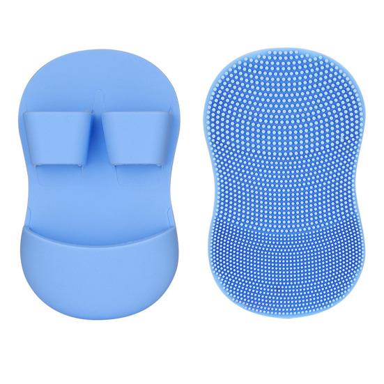 2шт силиконовая щетка для умывания лица отшелушивание черных точек удаление акне глубокая очистка пор руководство