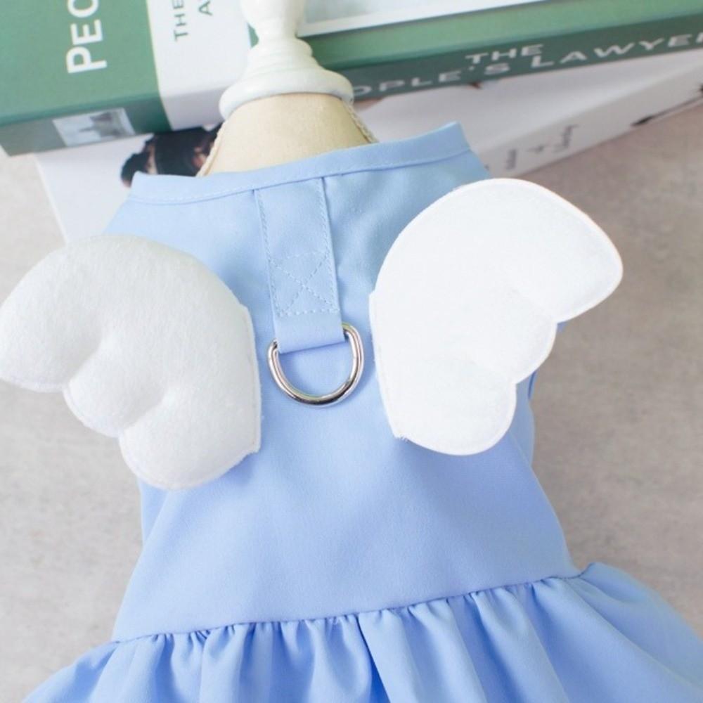 Adorable Cat Traction Skirt Breathable Puppy Princess Dress Cat Vest Harness Pet Supplies