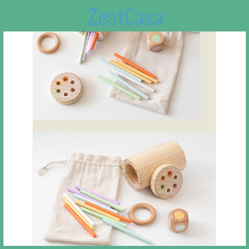 Take Wooden Color Balance Stick Game Children Puzzle Toy Set For Color Cognition