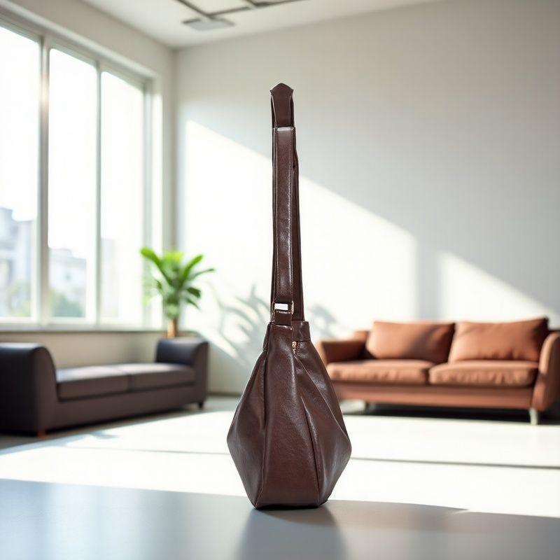 IELGY Ladies Tote Bag Retro Soft Leather Shoulder Large Capacity Lazy Messenger Bag