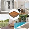 Interlocking Deck Tiles 3x Wooden Interlocking Deck Planks Outdoor Weather Resistant Floor Covering Indoor Decor For Pool