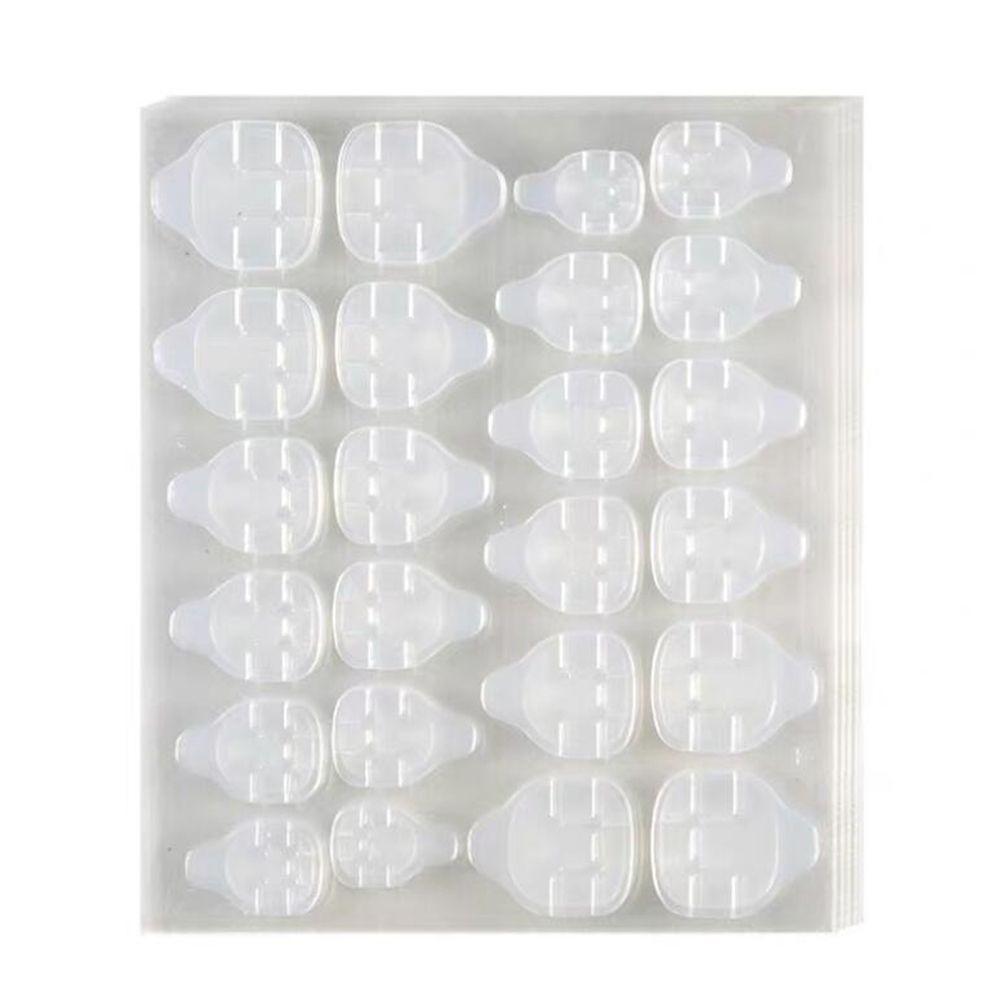 Transparent False Nail DIY Tips Decals Glue Sticker Nail Art Tape Self Adhesive Manicure Extension