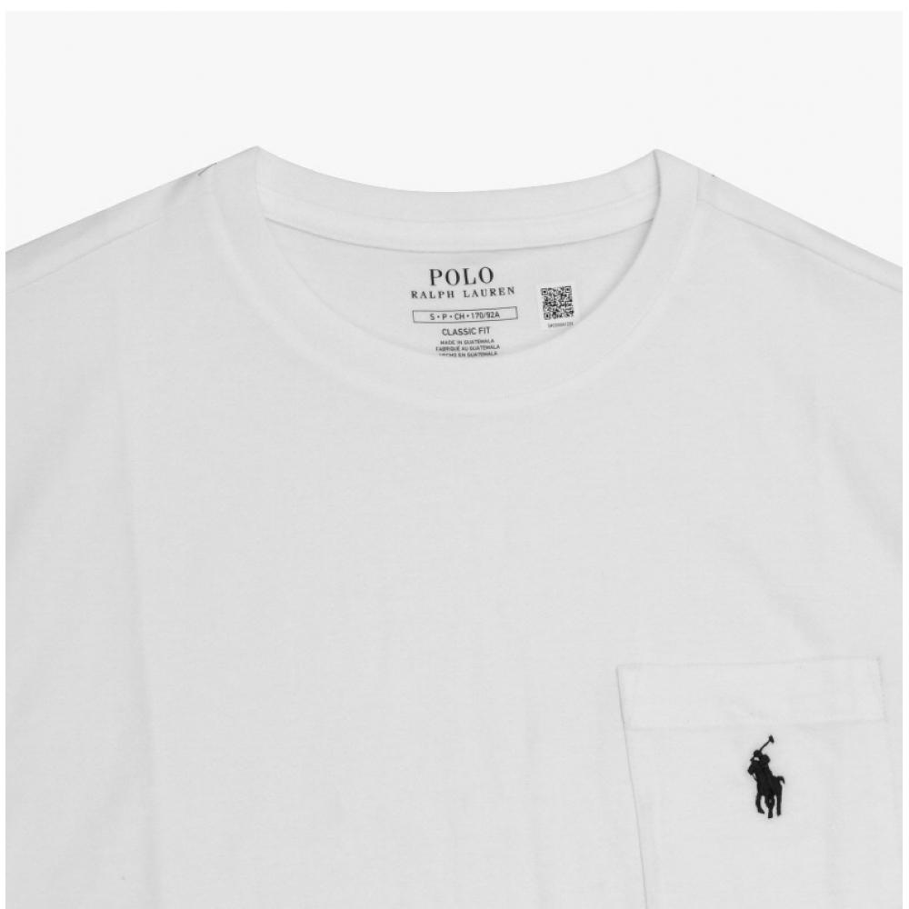 Polo Ralph Lauren 710707095003 Мужская футболка с коротким рукавом, классического кроя, с круглым вырезом, Pony Pocket