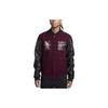Logo Letter Embroidery Color Block Casual Jacket Men Jacket Dark-Brown Red FQ0298-681
