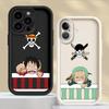 Чехол для телефона для iPhone 17 Pro Max 13 16 14 Air 12 Pro 11 15 Plus Ones P-Pieces Луффи Зоро