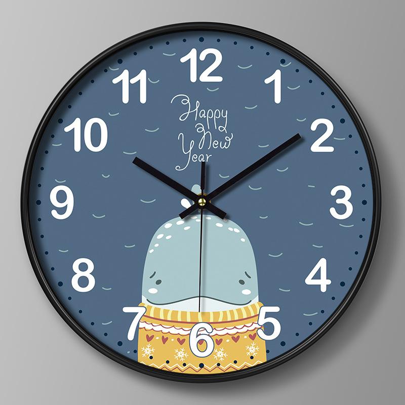 Детские часы Мультяшные настенные часы Креативные часы Настенные Подвесные Домашние Гостиная Кварцевые часы 25 см